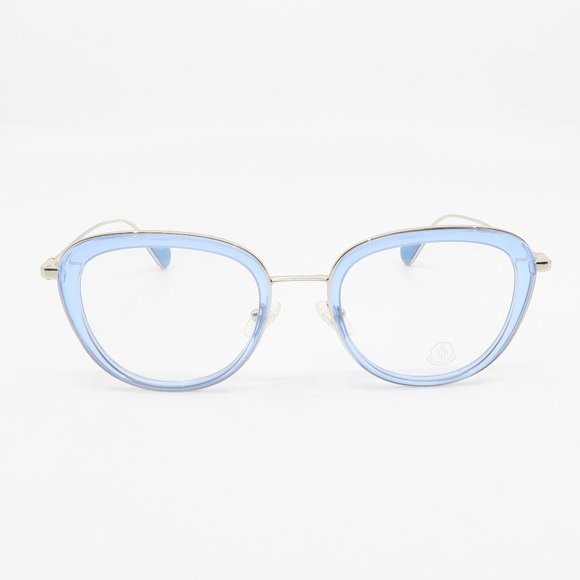 ML 5048 084 Moncler Light Blue/ Silver Eyeglasses - Picture 2 of 10